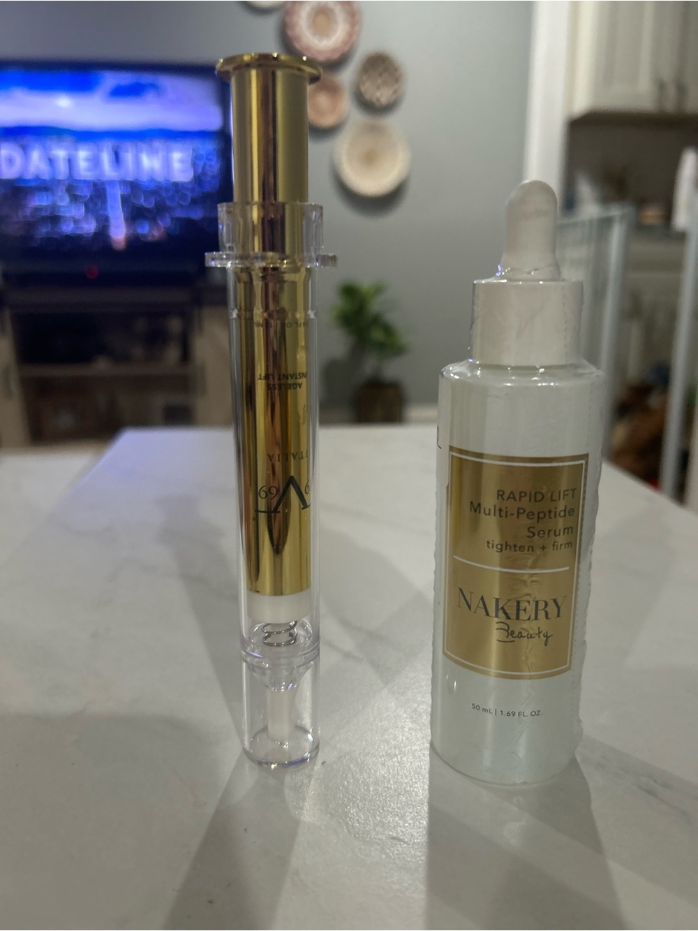 Nakery Rapid Lift Multi-Peptide Serum and 19V69 wrinkle filler